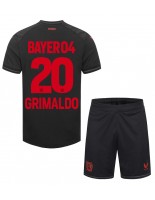 Bayer Leverkusen Alejandro Grimaldo #20 Domácí dres pro děti 2023-24 Krátký Rukáv (+ trenýrky)